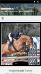 Mobile Screenshot of kingsmeadefarm.com