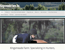 Tablet Screenshot of kingsmeadefarm.com